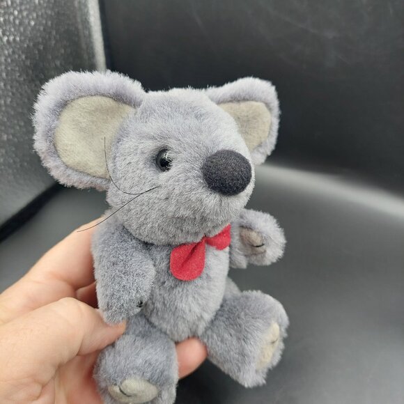 Vintage Wang's Grey Mouse Plush 5.5 Inch Stuffed Animal Toy - Picture 2 of 5